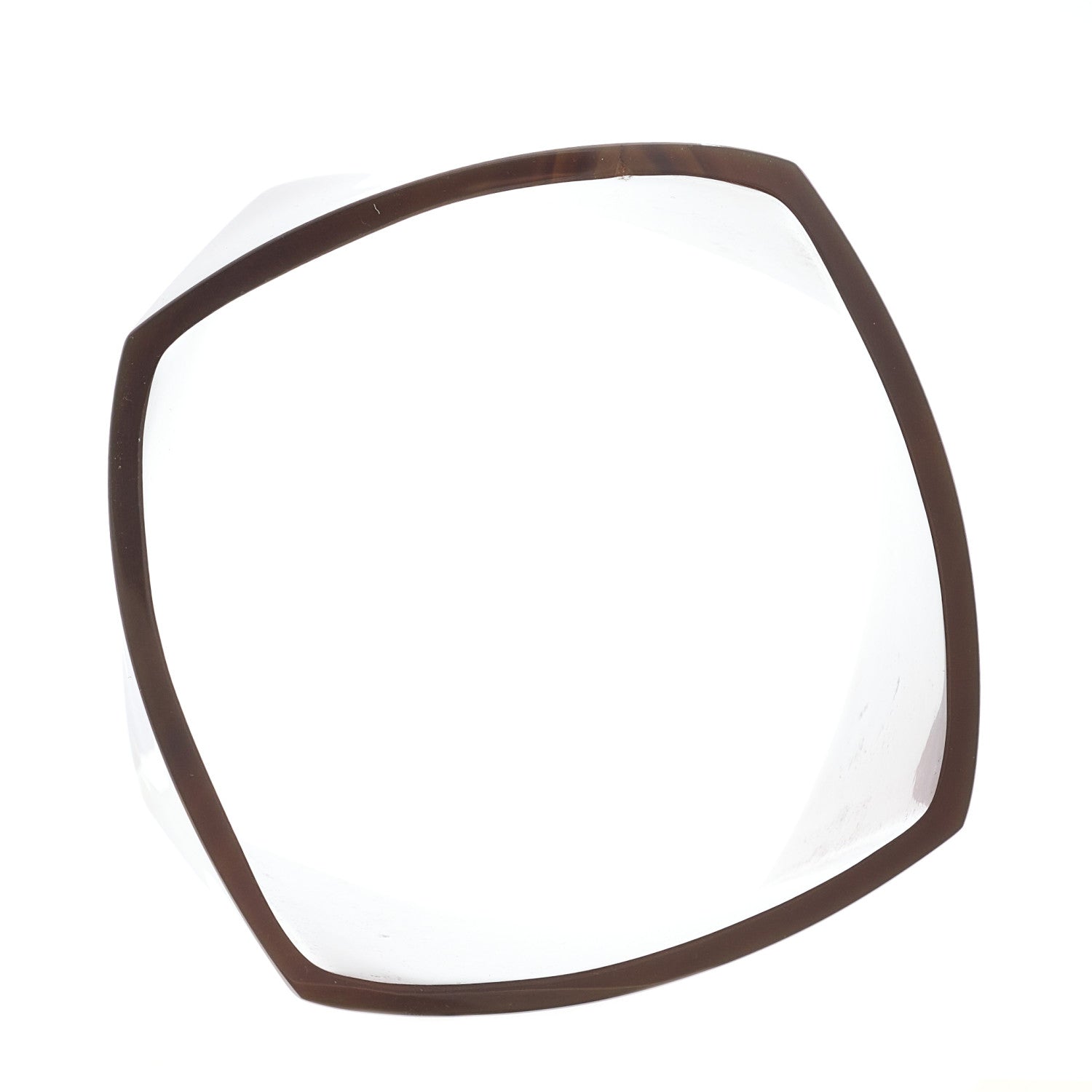 Tiffany Brown Agate Frank Gehry Torque Wide Bangle Bracelet 3 of 5