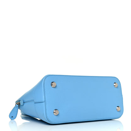 Balenciaga Grained Calfskin S Ville Top Handle Bag Blue 6 of 21