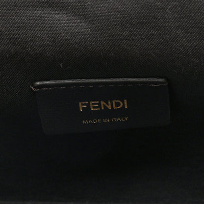 Fendi Raffia Chenille Shiny Nappa FF 1974 Small Fendi First Natural White Miele Scuro 6 of 10