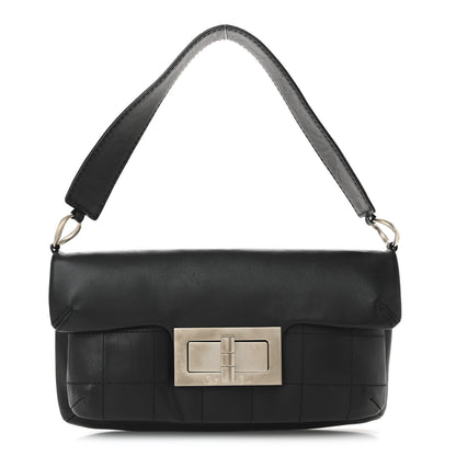 Chanel Calfskin Square Stitched Mademoiselle Shoulder Bag Black 1 of 10