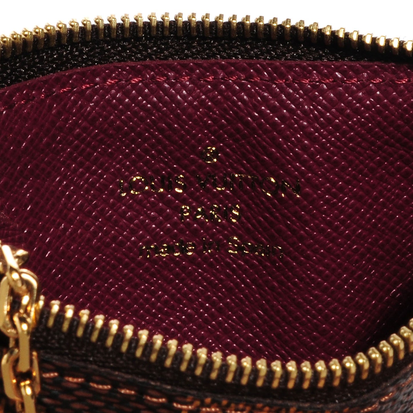 Damier Ebene Scribe Affiche Key Pouch