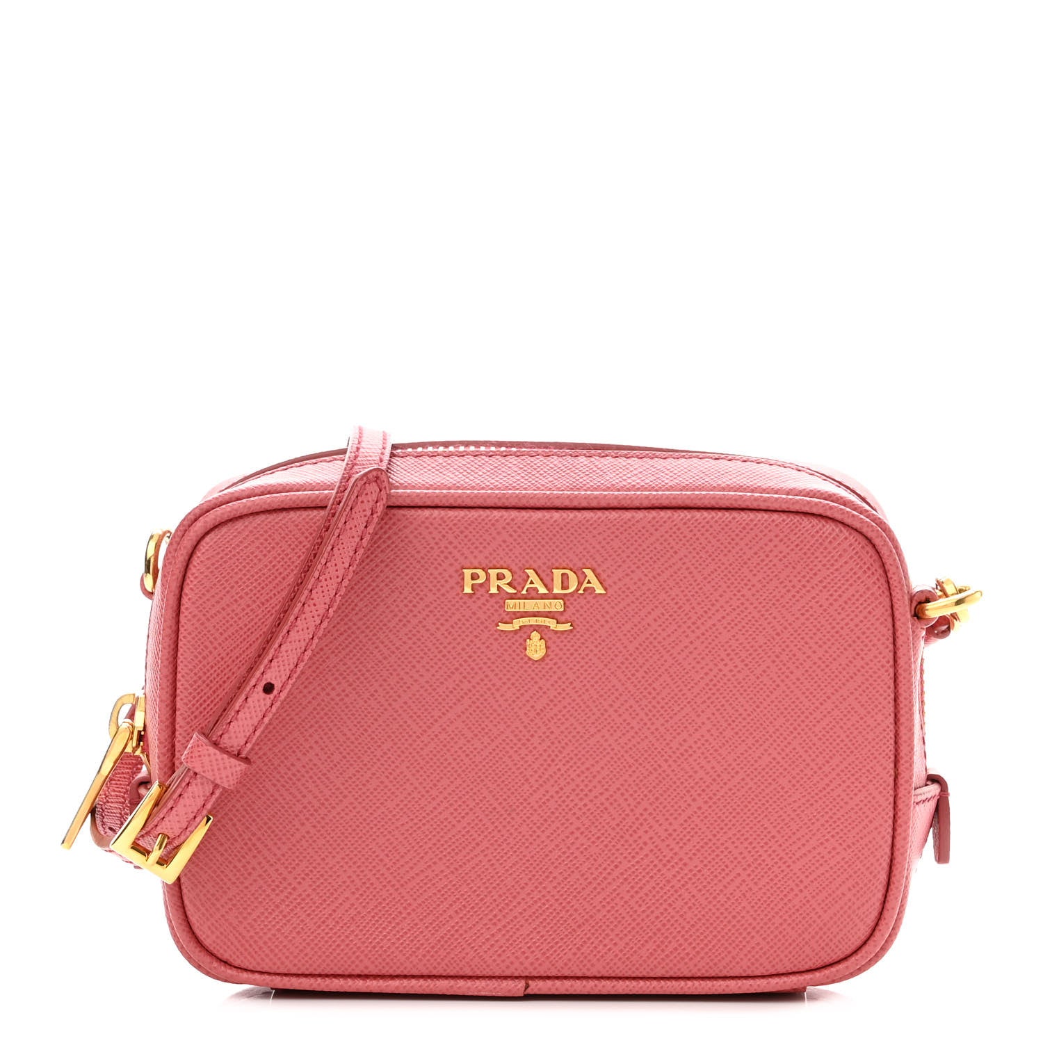 Prada Saffiano Mini Camera Crossbody Peonia 1 of 9