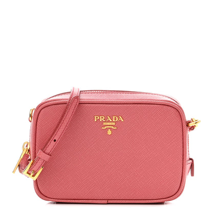 Prada Saffiano Mini Camera Crossbody Peonia 1 of 9