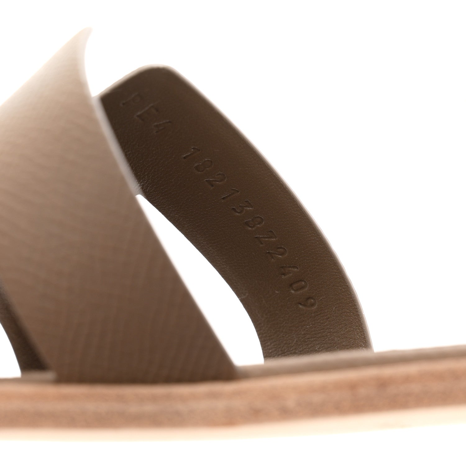 Hermes Epsom Santorini Sandals 38 Etoupe 9 of 10