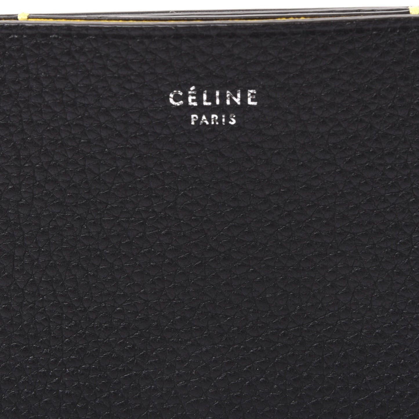 Drummed Calfskin Gusset Card Holder Black