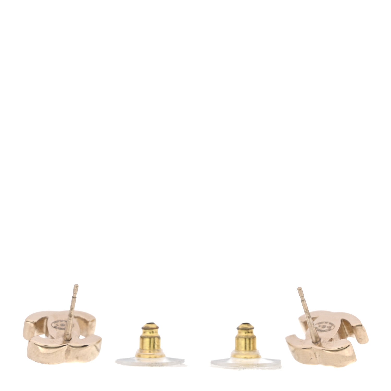 Chanel Metal CC Turnlock Earrings Gold 3 of 5