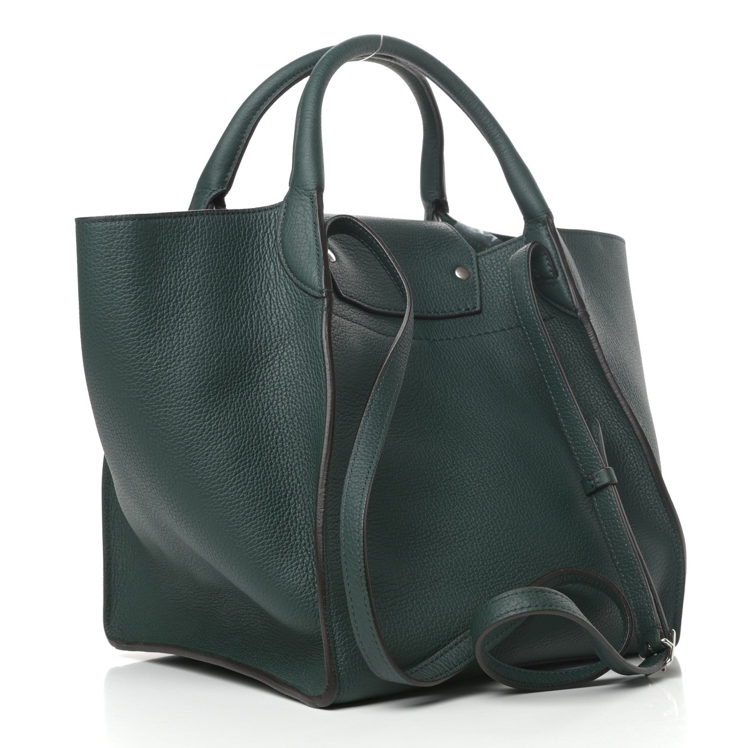 Celine Supple Grained Calfskin Small Big Bag Dark Green 3 of 9