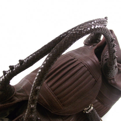 Fendi Leather Ribbed Spy Brown 6 of 11