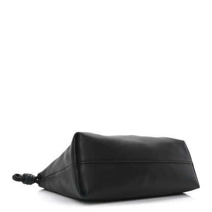 Loewe Mellow Nappa Medium Donut Chain Flamenco Knot Clutch Black 4 of 9
