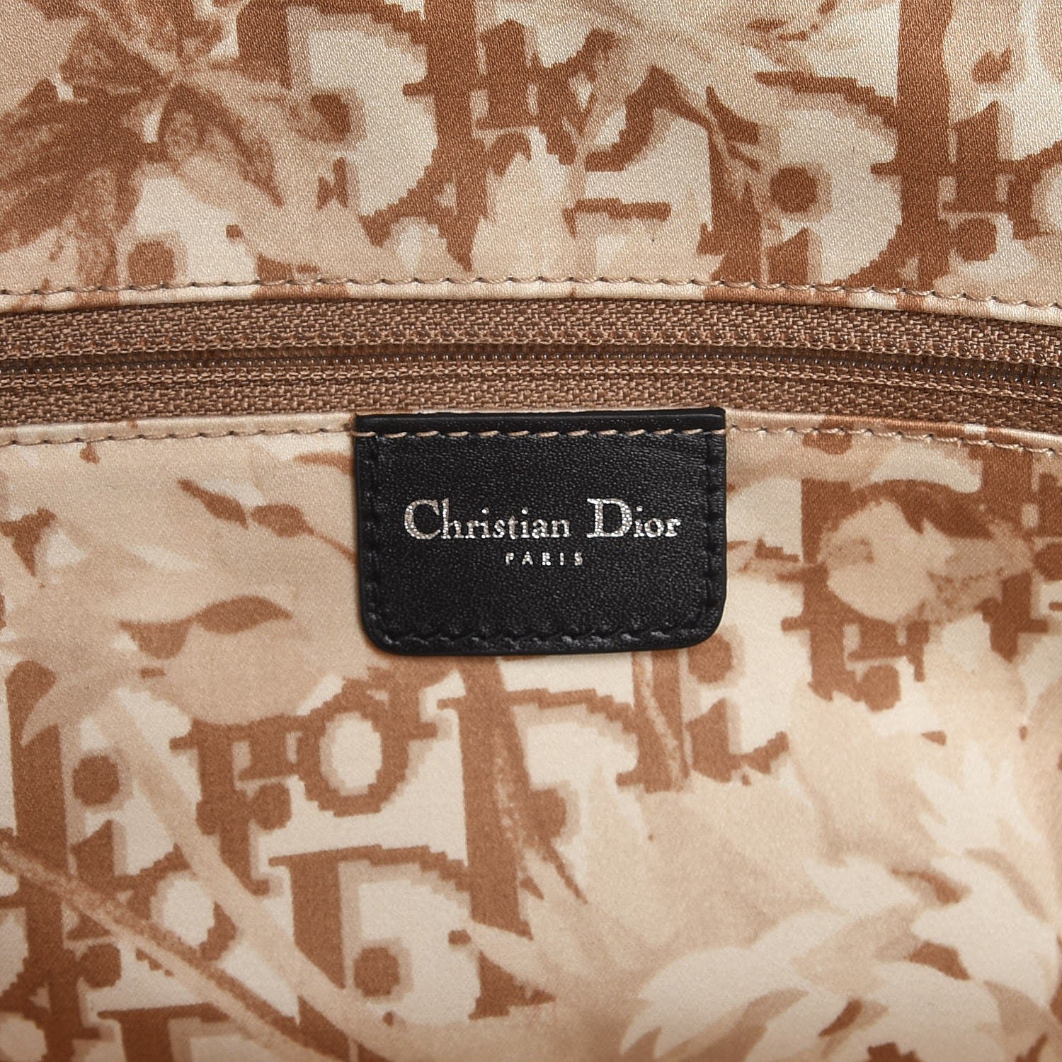 Christian Dior Calfskin Frame Satchel Black 6 of 12