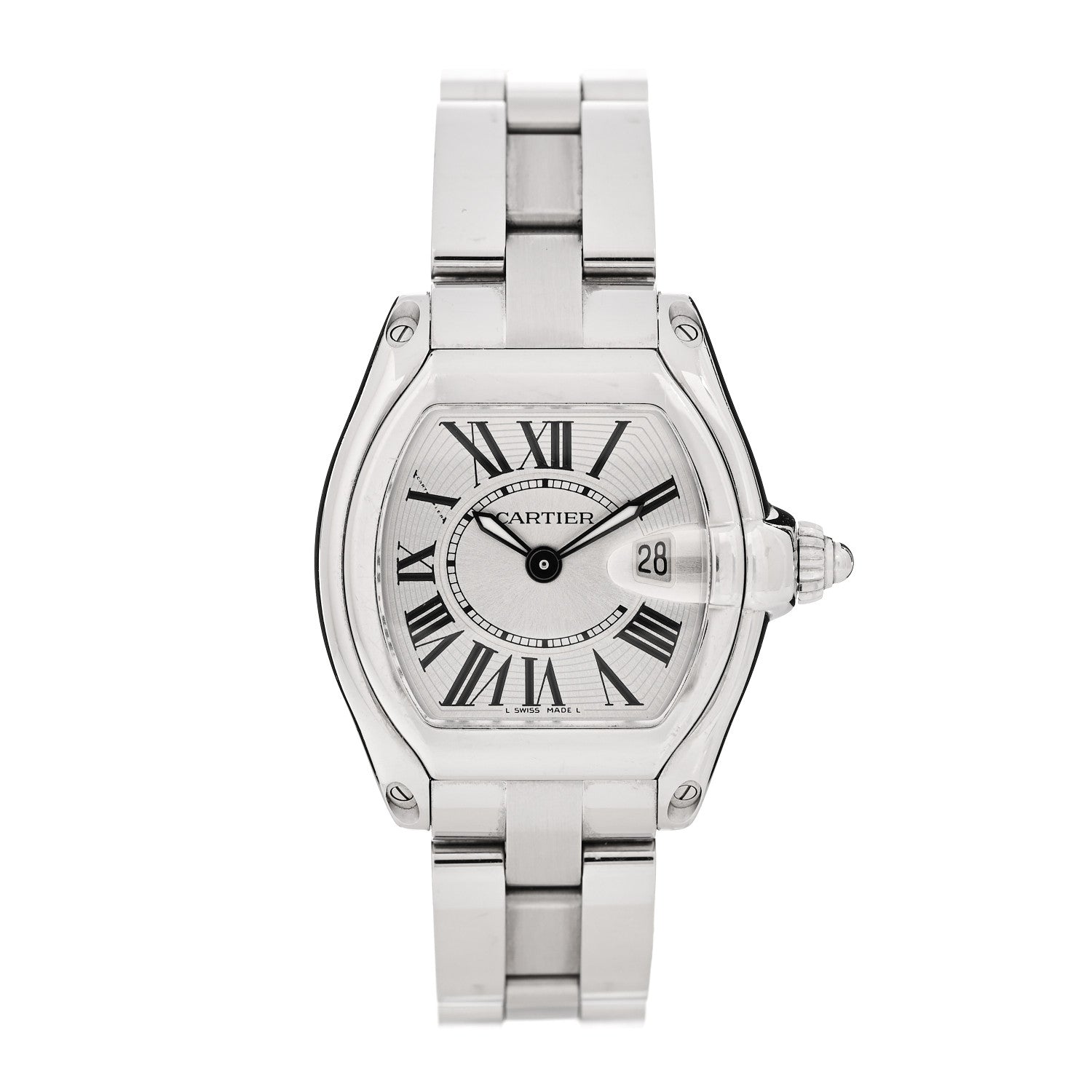 Cartier Stainless Steel 31mm Roadster Quartz Watch 1 of 4