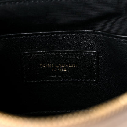 Saint Laurent Grain de Poudre Quilted 80's Vanity Bag Dark Beige 6 of 10