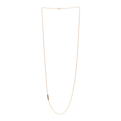 Tiffany 18K Rose Gold Bar Pendant Necklace 3 of 4