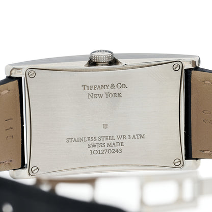 Tiffany Stainless Steel Alligator 25mm East West Quartz Watch 4 of 4
