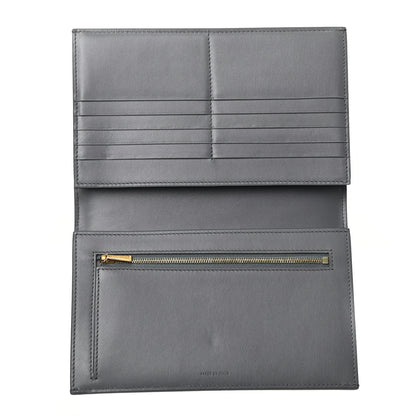 Celine Grained Calfskin Large Multifunction Strap Wallet Medium Grey 5 of 6