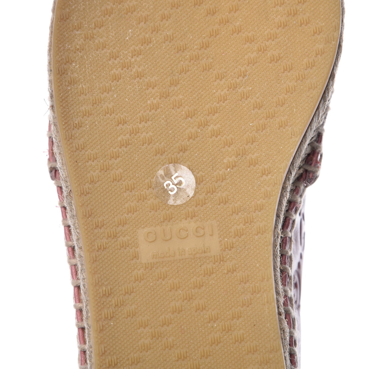 Guccissima Signature Espadrilles 35 Rose Baby Candy