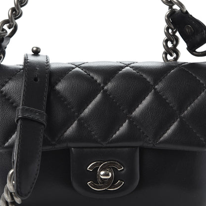 Chanel Calfskin Quilted Small Rock My Shoulder Flap Black 9 of 10