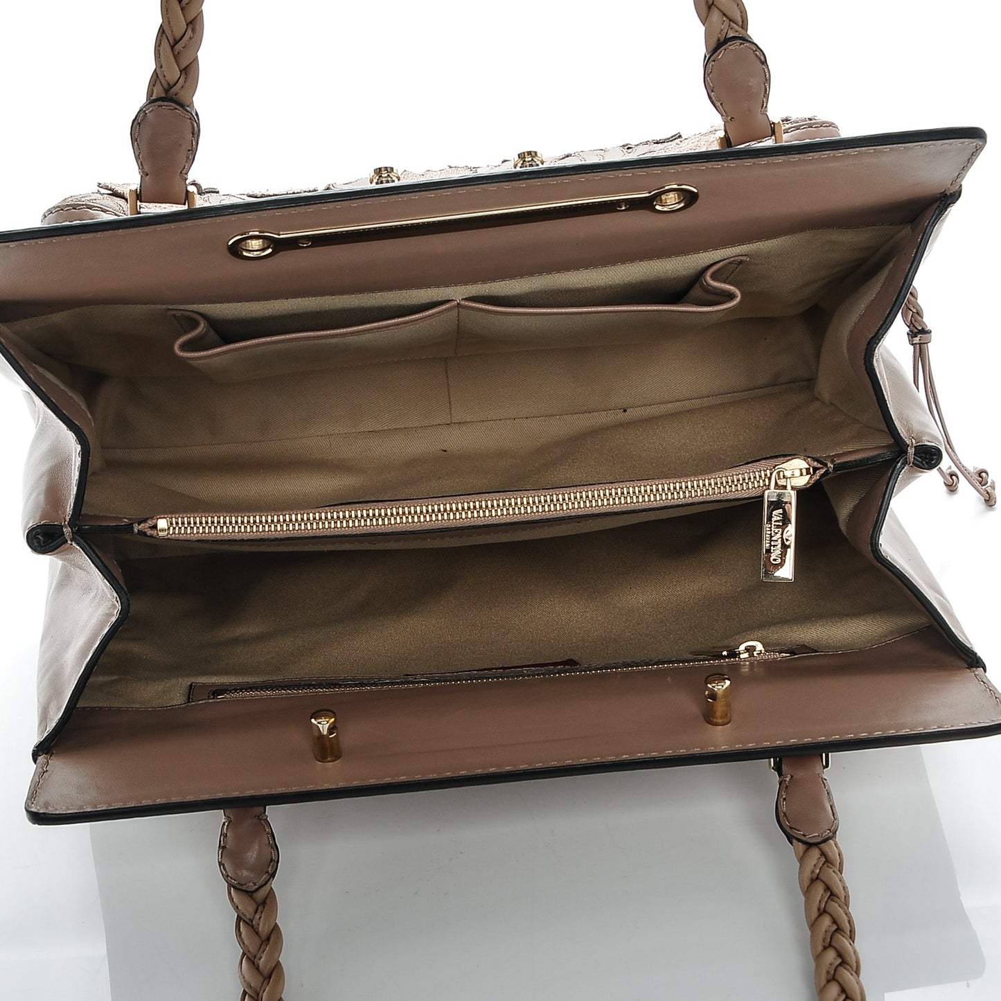 Vitello Lace Demetra Satchel Natural