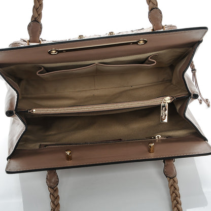 Valentino Garavani Vitello Lace Demetra Satchel Natural 5 of 9