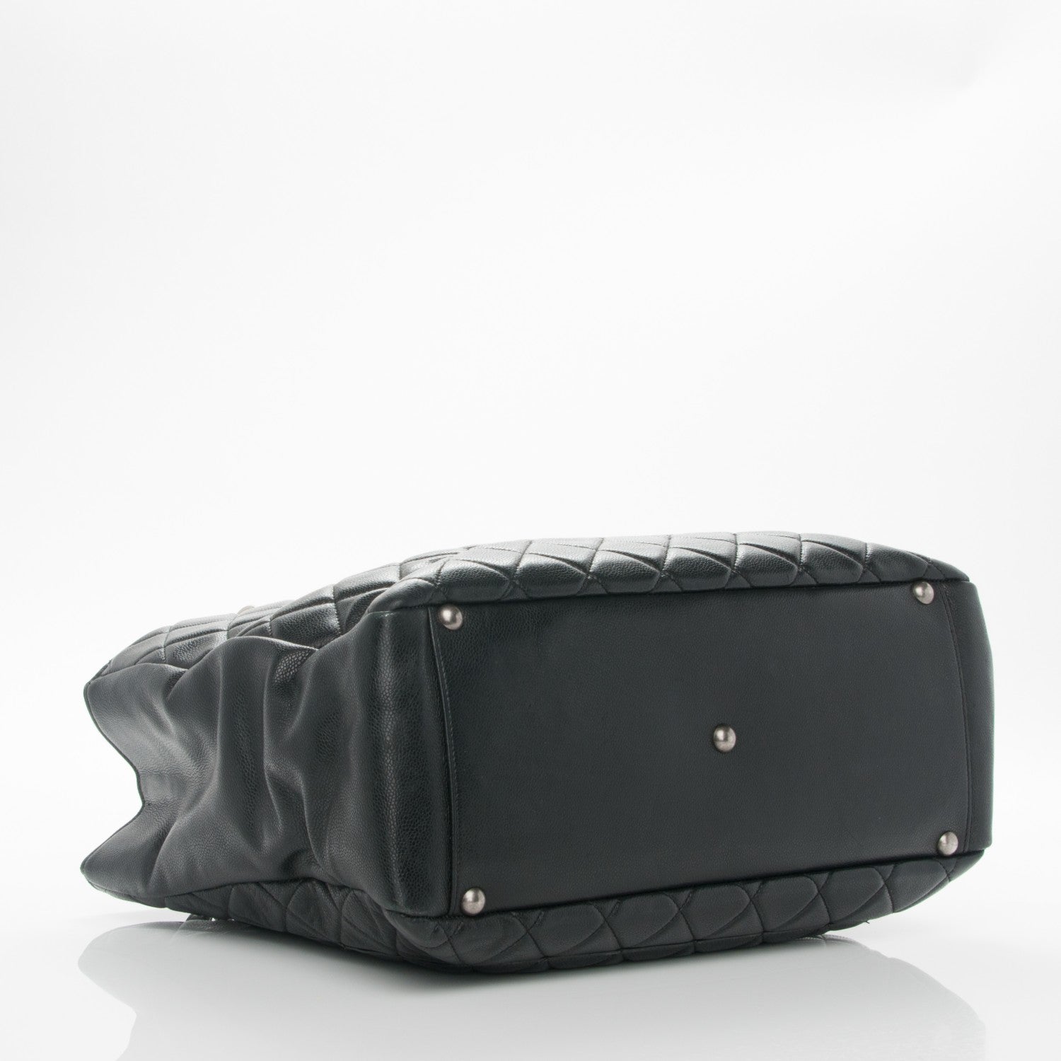 Chanel Caviar Quilted XL Grand Shopping Tote GST Dark Grey 4 of 11