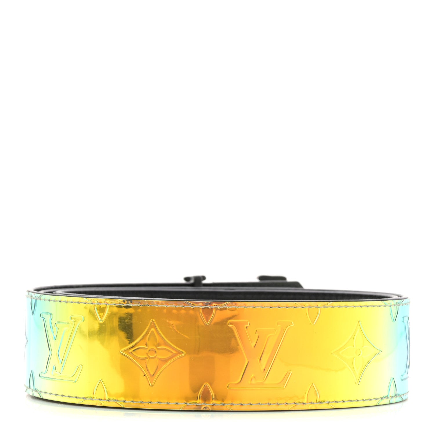 Louis Vuitton PVC Monogram 40mm LV Initiales Reversible Belt 85 34