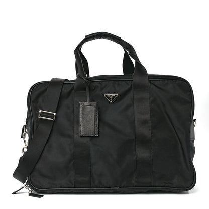 Prada Tessuto Nylon Saffiano Viaggio Carry On Travel Bag Black 1 of 13