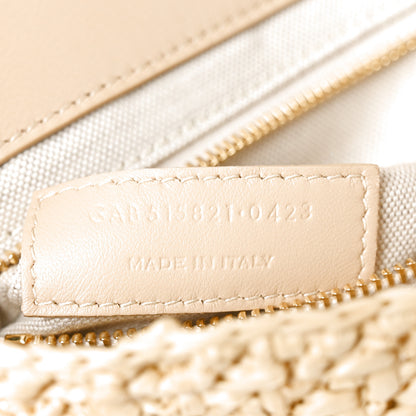 Saint Laurent Raffia Monogram Medium Jamie Natural Avorio 7 of 11