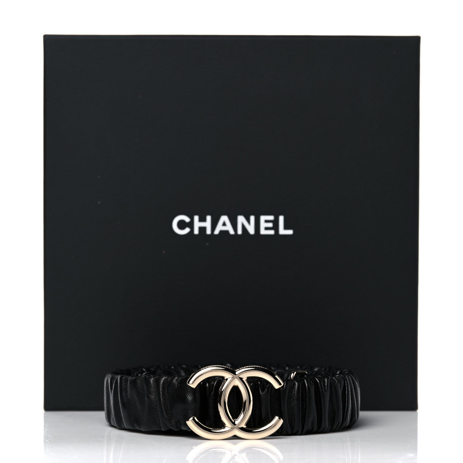 Chanel Calfskin CC Belt 85 34 Black 5 of 5