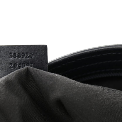 Gucci GG Supreme Monogram Web Flat Messenger Bag Navy 7 of 9