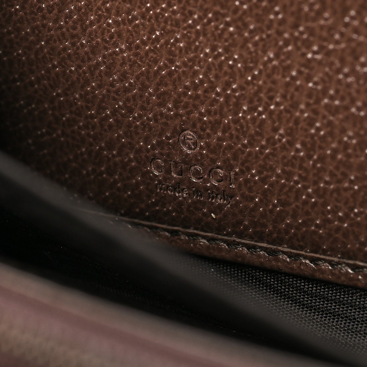 Monogram Jumbo GG Textured Dollar Calfskin Diana Zip Around Continental Wallet Camel Ebony New Acero