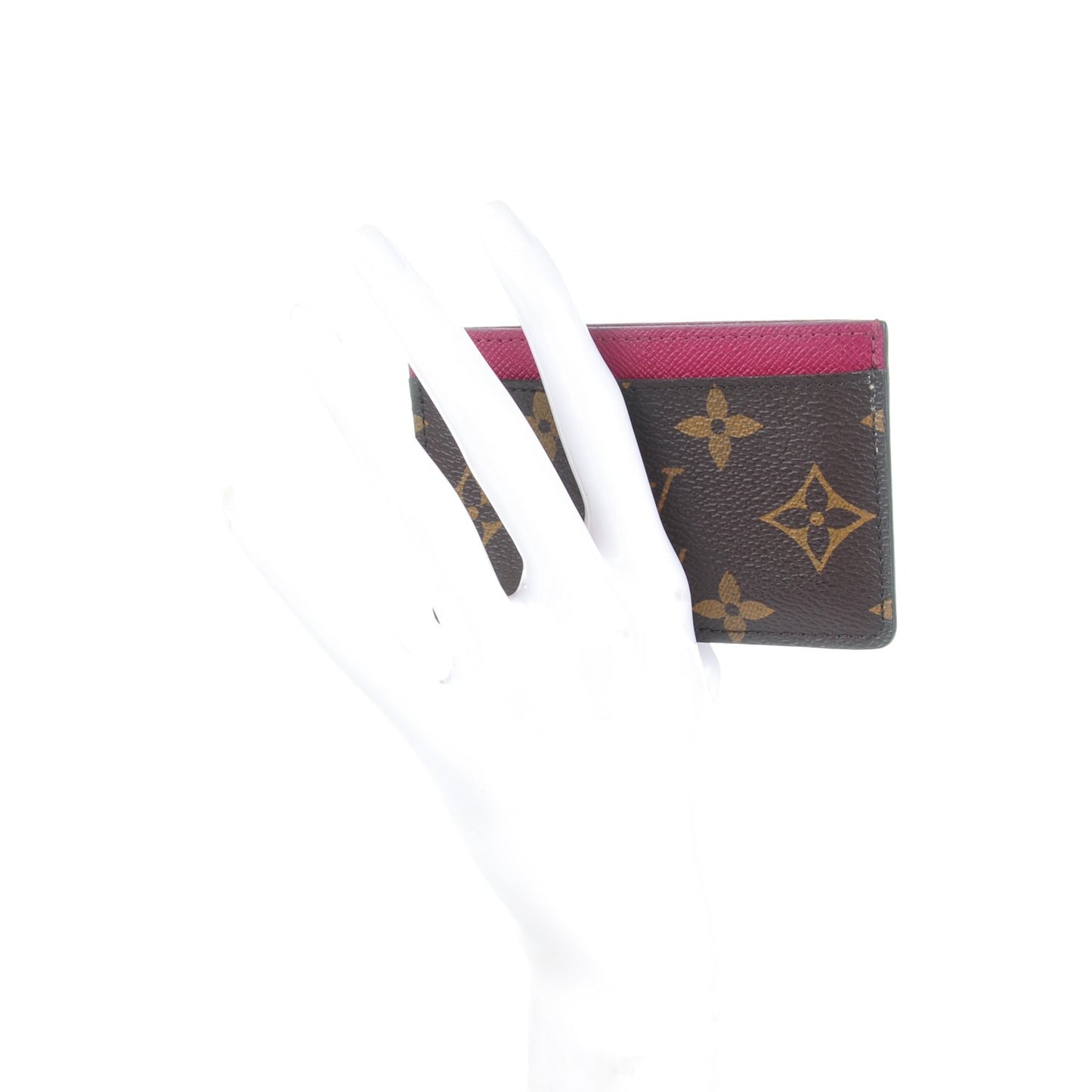 Monogram Card Holder Fuschia