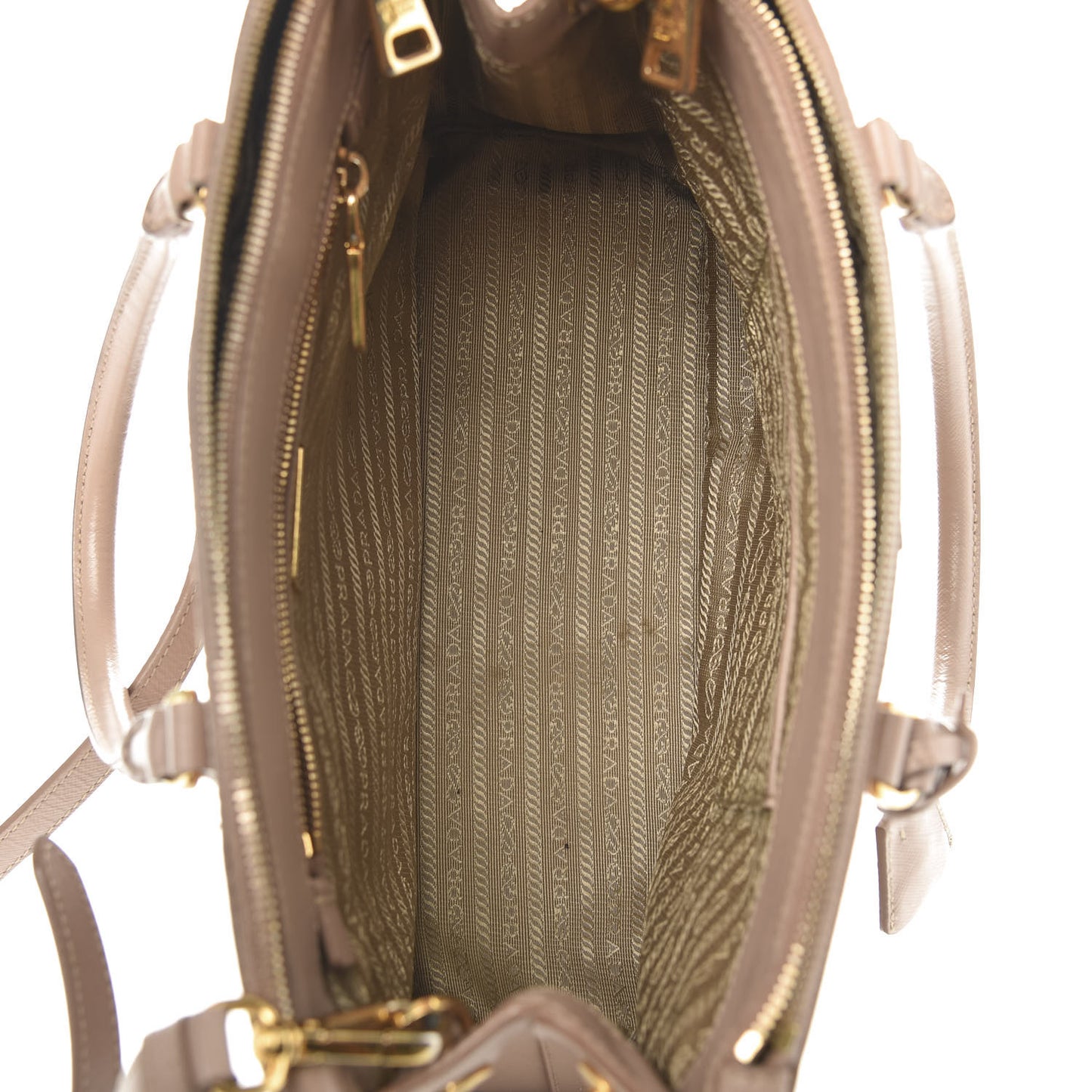 Saffiano Medium Galleria Double Zip Tote Cammeo