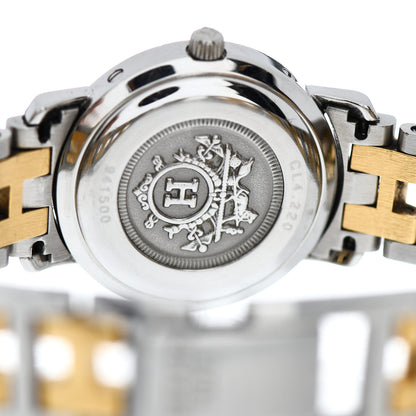Hermes Stainless Steel 24mm Clipper Quartz Watch Gold 4 of 5