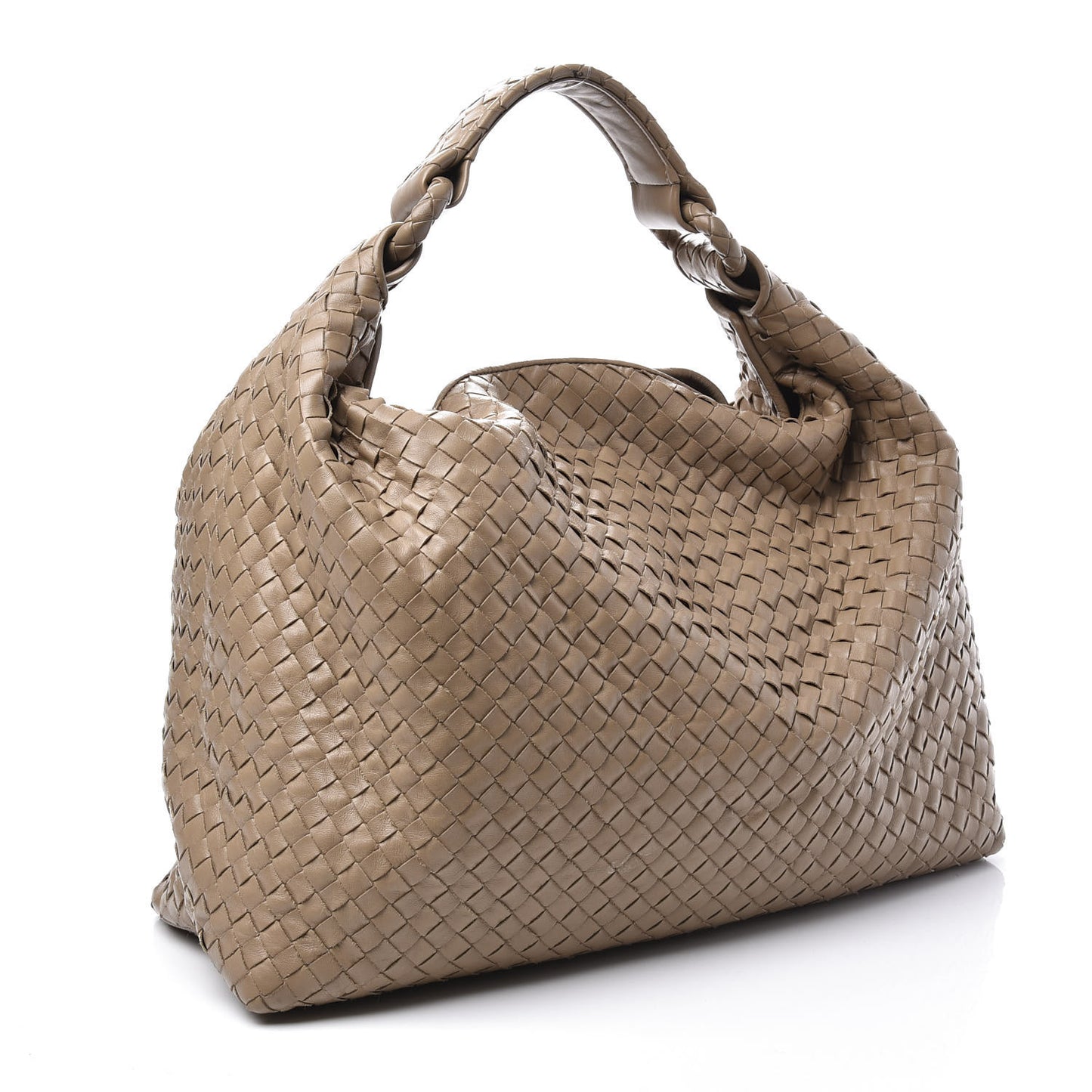 Nappa Intrecciato Sloane Hobo Walnut