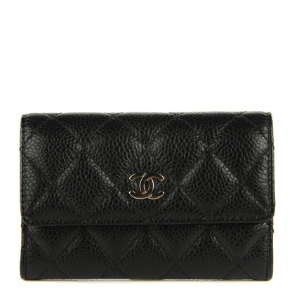 Chanel Caviar Quilted Flap Card Holder Black 1 of 8