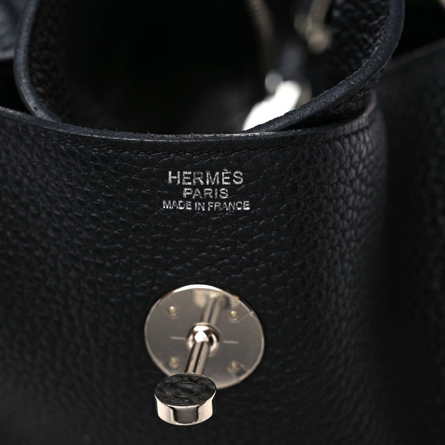 Hermes Taurillon Clemence Lindy 34 Black 6 of 12