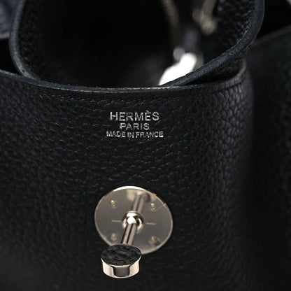 Hermes Taurillon Clemence Lindy 34 Black 6 of 12