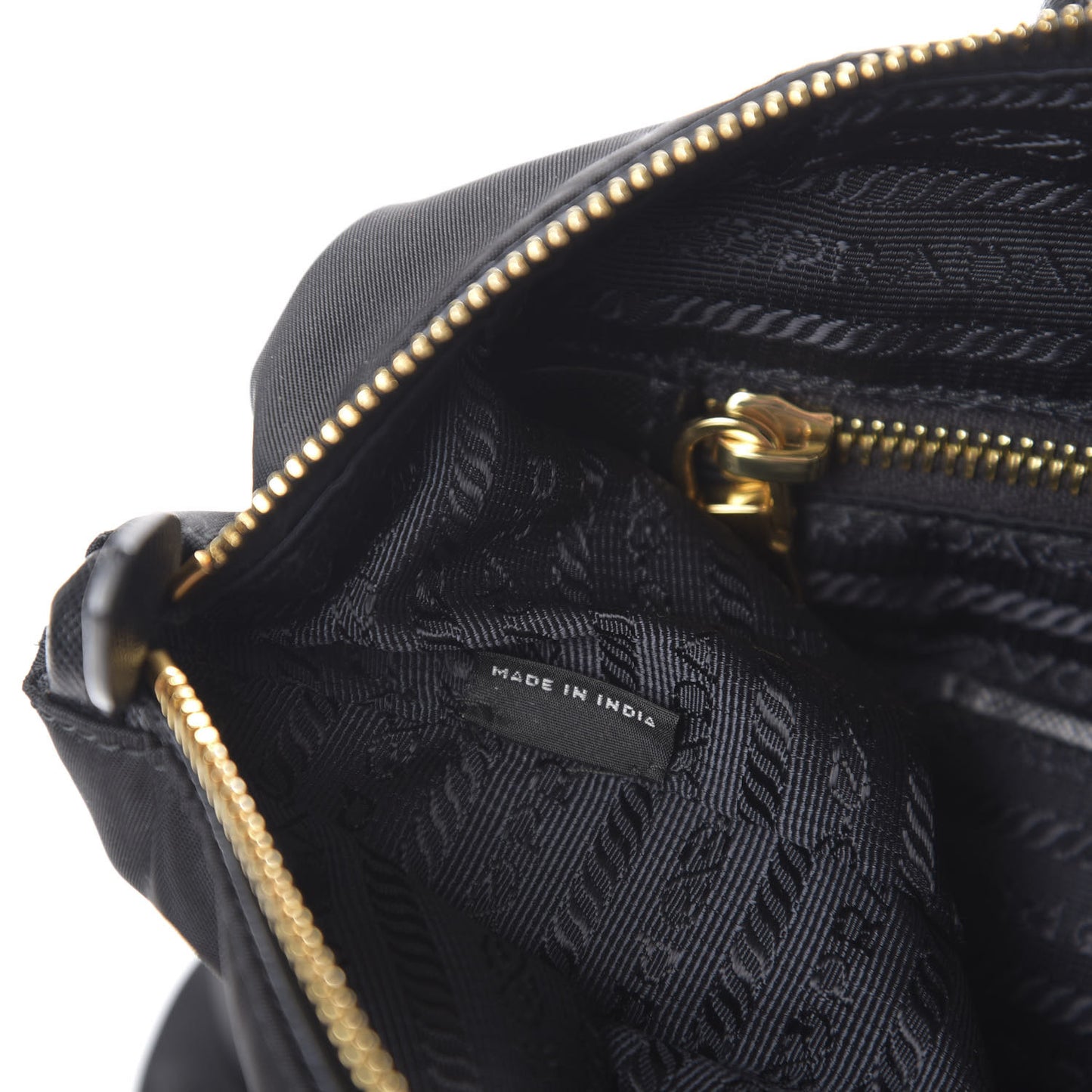 Saffiano Tessuto Nylon Tote Black