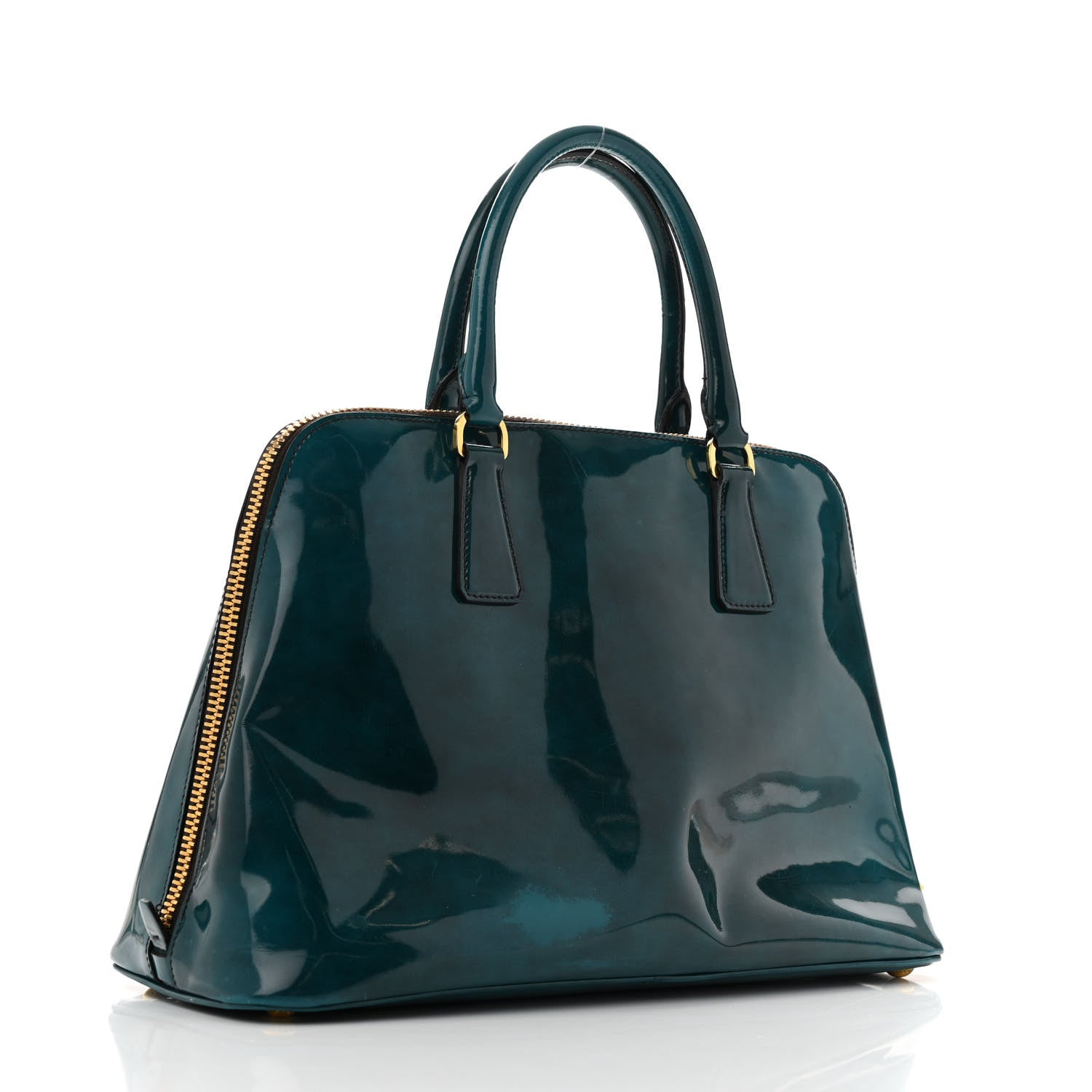 Prada Spazzolato Medium Promenade Tote Pavone Fume 3 of 14