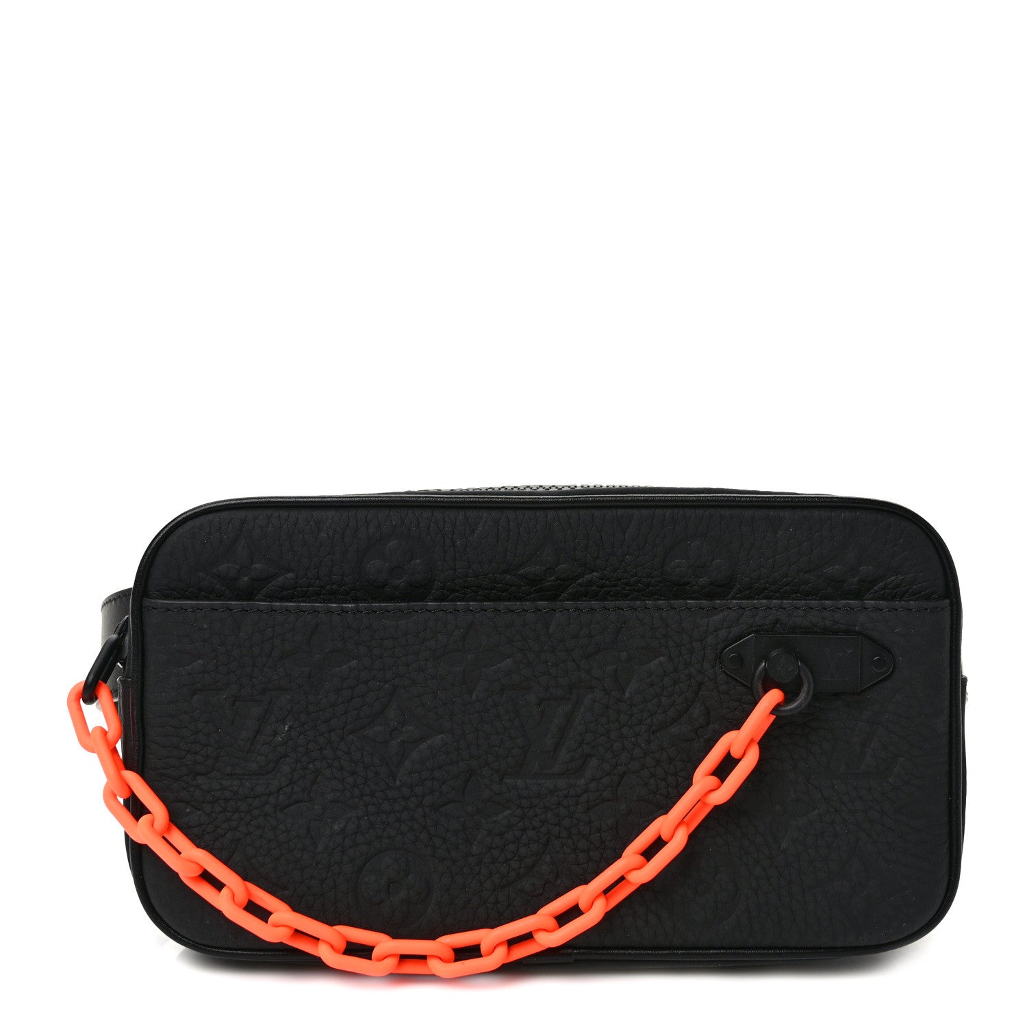 Louis Vuitton Taurillon Monogram Uniformes Solar Ray Soft Pochette Volga Belt Bag Black 1 of 8