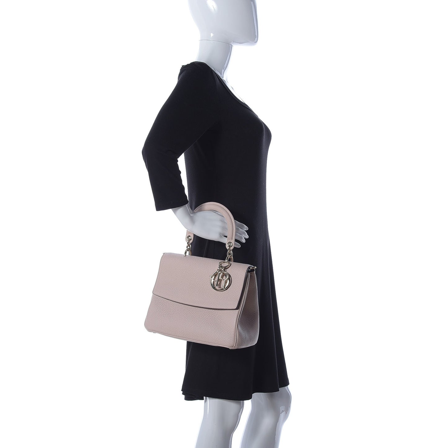 Bullcalf Mini Be Dior Flap Rose Poudre