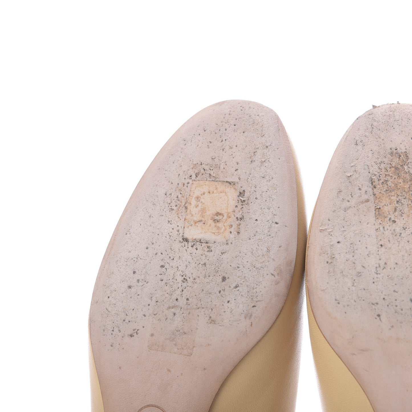 Lambskin Camellia Pumps 38 Beige