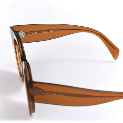 Celine Acetate Petra Sunglasses CL41447/S Transparent Orange 5 of 6