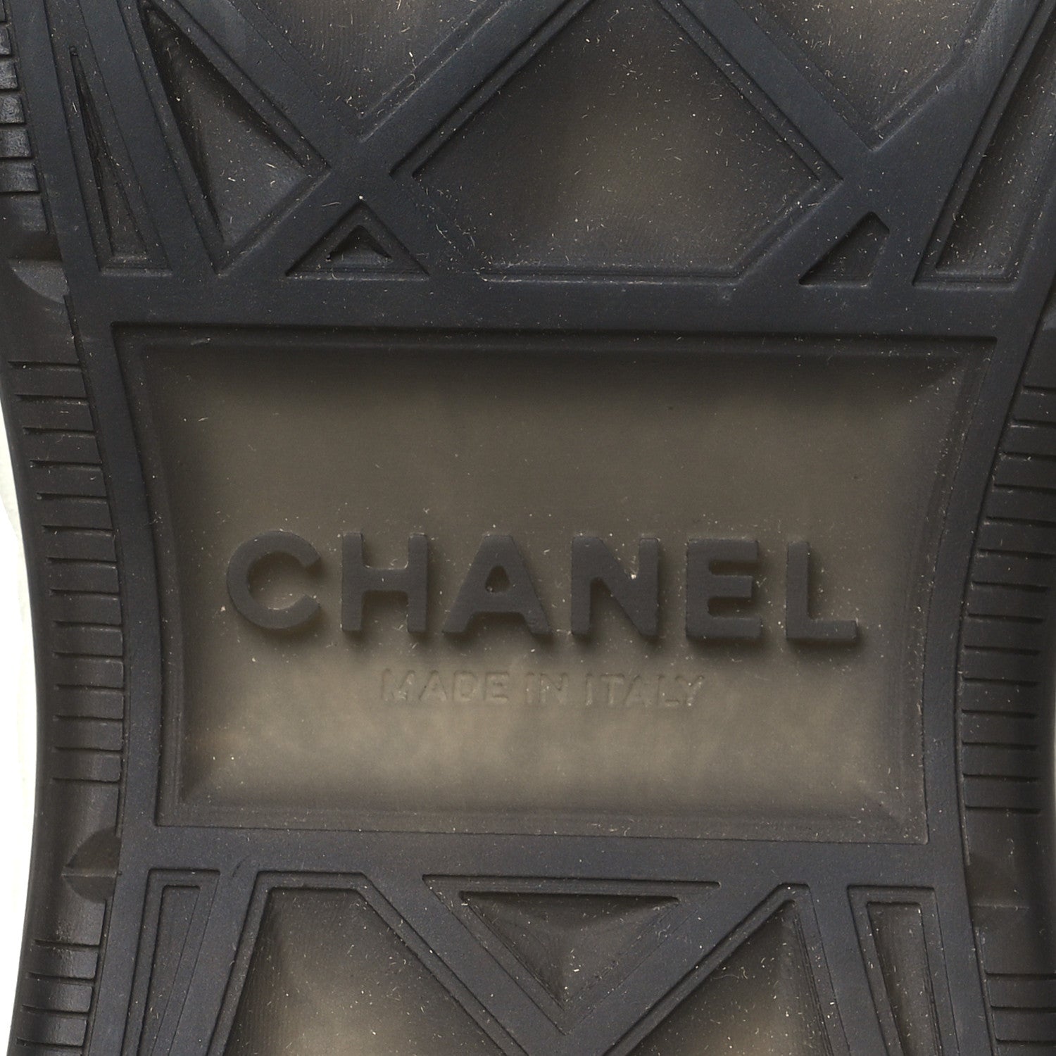 Chanel Fabric Suede CC Sneakers 40 Black Dark Grey 7 of 9