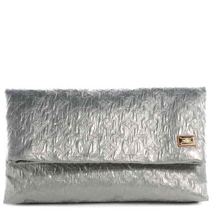 Louis Vuitton Jacquard Quilted Monogram Limelight Clutch GM Perle 1 of 7
