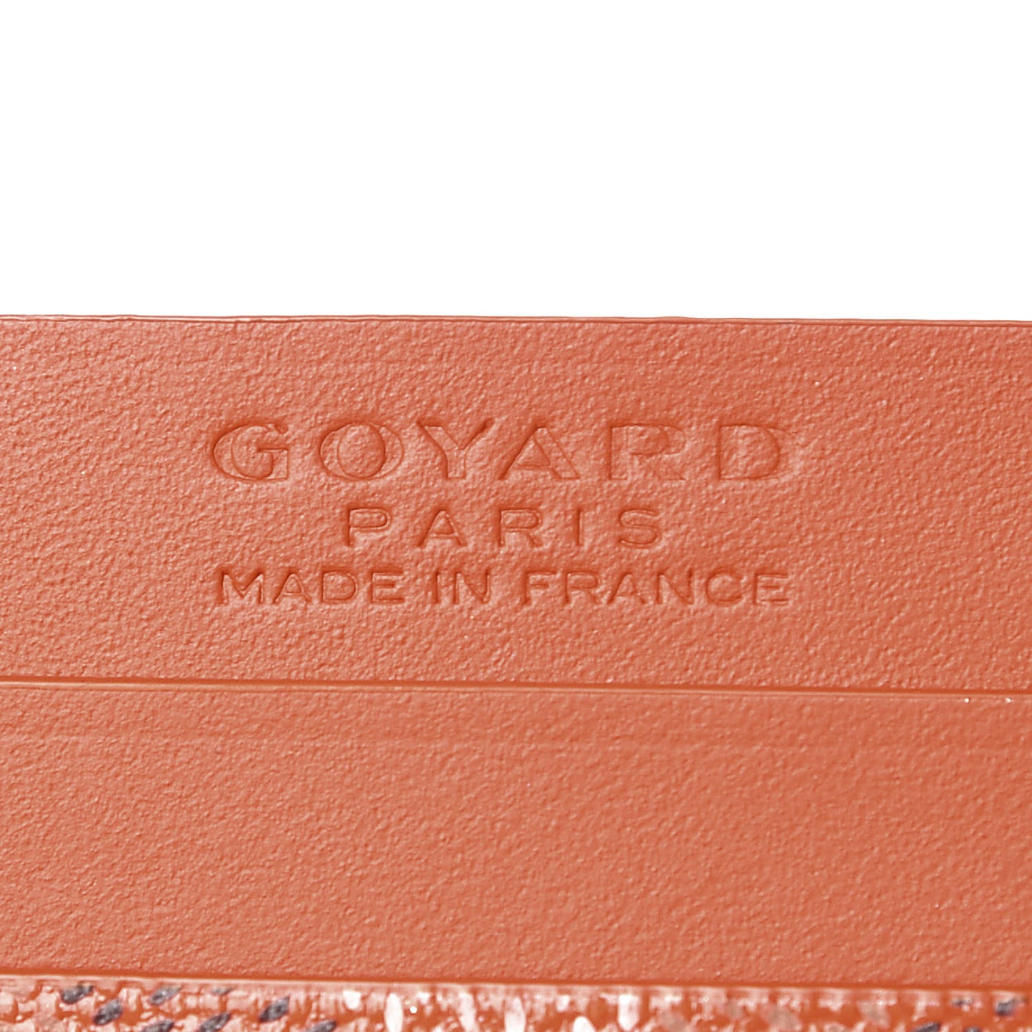 Goyardine Saint Sulpice Card Holder Orange
