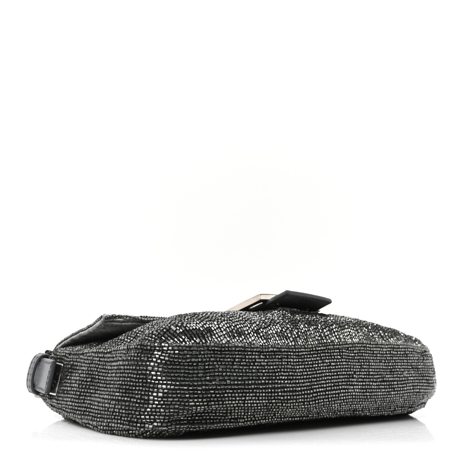 Fendi Sequin Beaded Baguette Grey 5 of 10