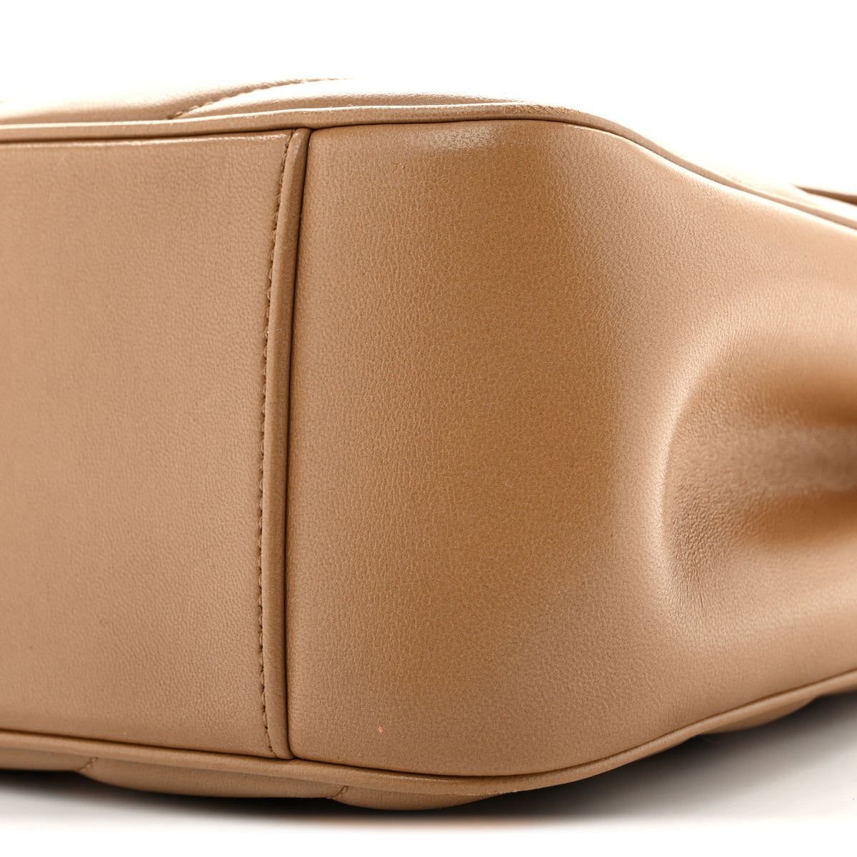 Saint Laurent Lambskin Chevron Quilted Large LouLou Natural Tan 11 of 15