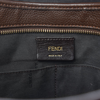 Fendi Zucca Vitello Artic Medium Shopping Tote Tobacco Castagna 5 of 15