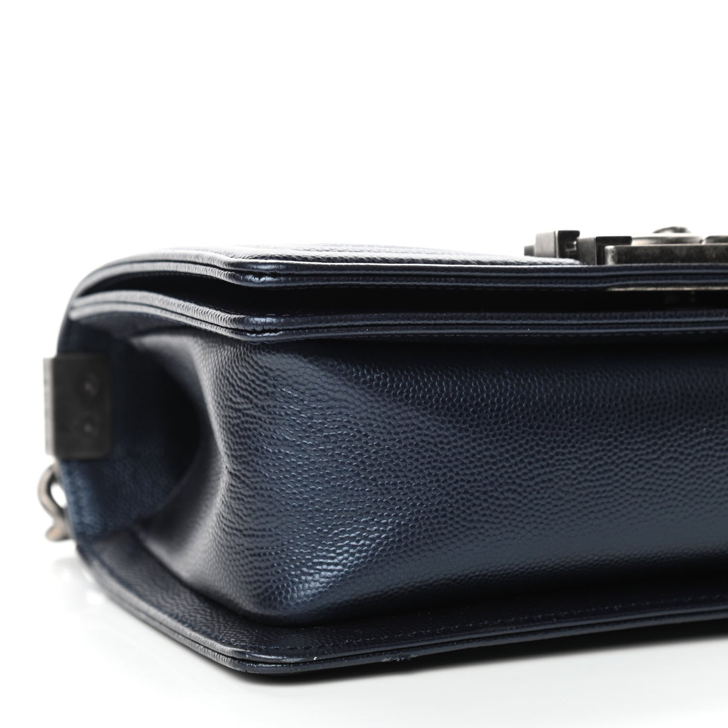 Chanel Iridescent Caviar Quilted Small Boy Flap Navy 9 of 11